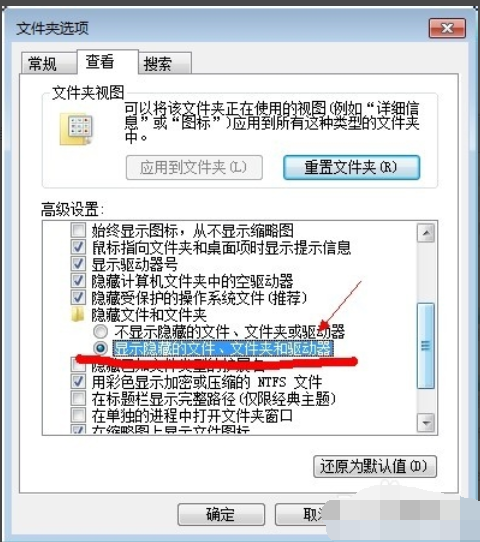 显示隐藏文件