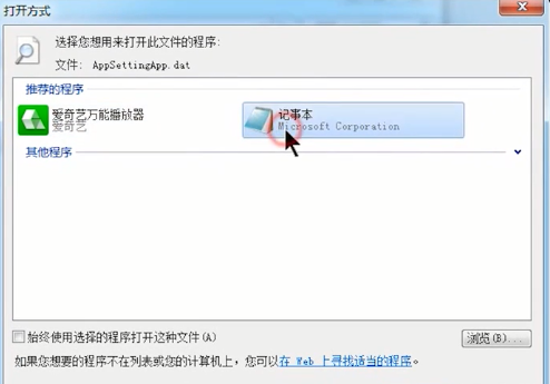 打开dat文件
